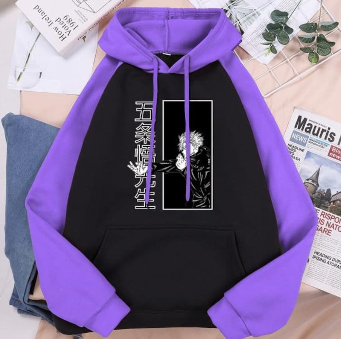 Jujutsu Kaisen Manga Print Unisex Hoodie Jjk Unisex Hoodie Etsy 