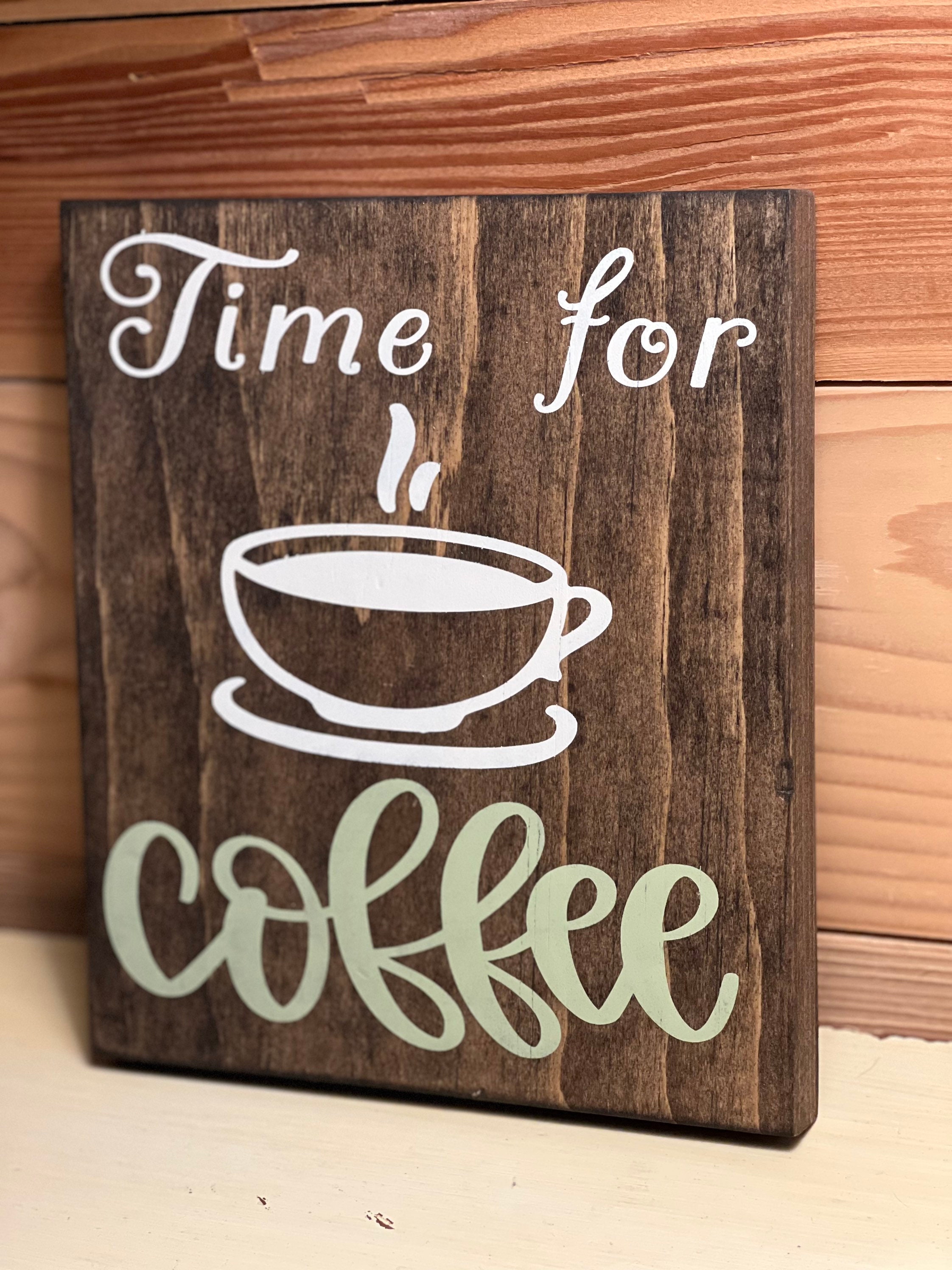 Handcrafted Rustic Coffee Sign: Kitchen Coffee Bar Decor - Etsy