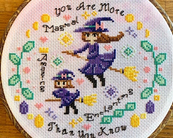 Witch in Training - Mother Daughter - You are More Magical than You Know - Cross Stitch Pattern PDF