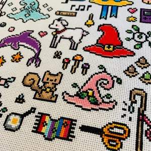 Witch Hat Sampler - Adventurer's Guild Version - Cross Stitch Pattern PDF image 7