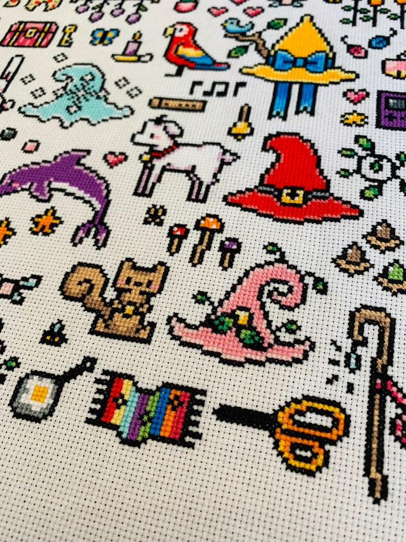 Witch Hat Sampler - Adventurer's Guild Version - Cross Stitch Pattern PDF image 7