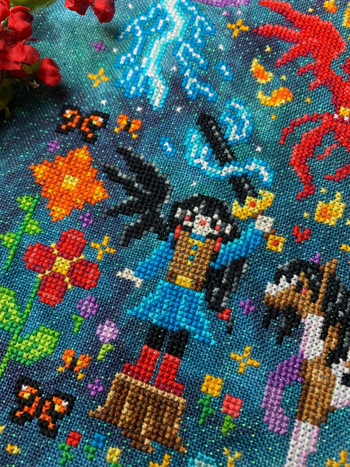 Phoenix Magic - Modern Fantasy Cross Stitch Pattern PDF - Etsy
