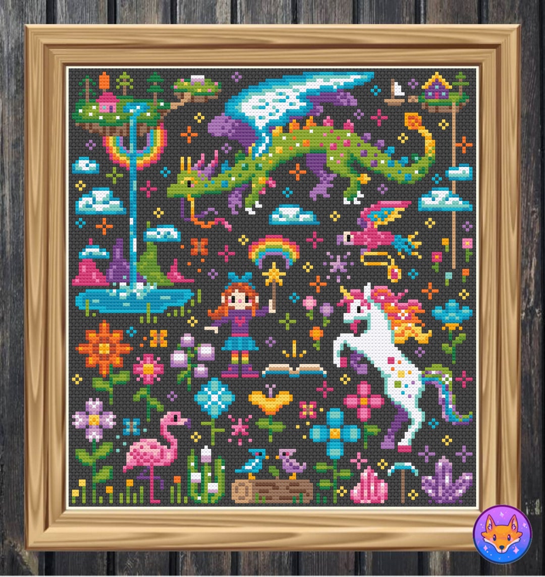 Rainbow Magic - Nature Magic - Modern Fantasy Cross Stitch Pattern PDF ...