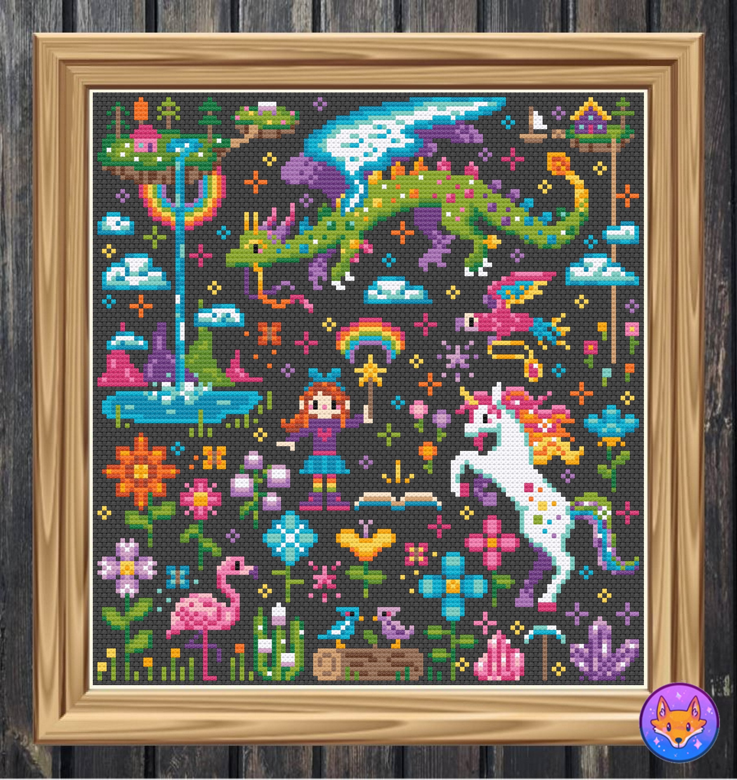 Rainbow Magic - Nature Magic - Modern Fantasy Cross Stitch Pattern PDF