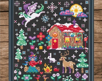 Winter Magic - Seasonal Magic Series - Cross Stitch Pattern PDF