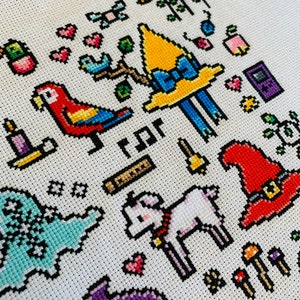 Witch Hat Sampler - Adventurer's Guild Version - Cross Stitch Pattern PDF image 8