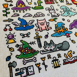 Witch Hat Sampler - Adventurer's Guild Version - Cross Stitch Pattern PDF image 6