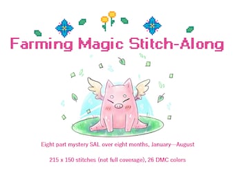 Farming Magic Stitch-Along, Cozy Fantasy SAL Kreuzstichmuster PDF