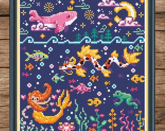 Summertime Magic - Nights at the Lake - Seasonal Magic Series - Cross Stitch Pattern PDF