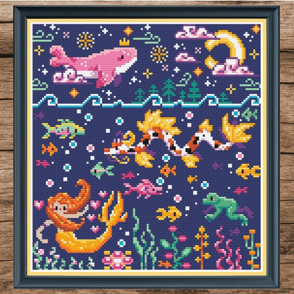 Summertime Magic - Nights at the Lake - Seasonal Magic Series - Cross Stitch Pattern PDF