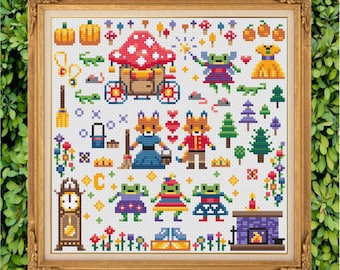 Cinderella Retelling - Woodland Fairytale - Cross Stitch Pattern PDF