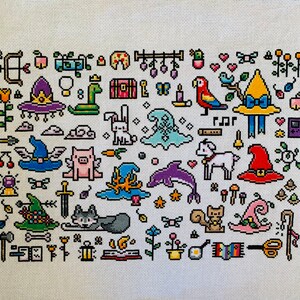 Witch Hat Sampler - Adventurer's Guild Version - Cross Stitch Pattern PDF image 5