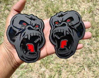 2X King Kong Gorilla Vinyl Car Window Decal Graphic 2-PACK Laptop - Foto 3