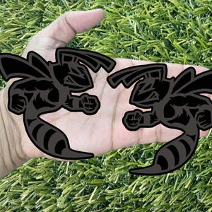 Hornet Badges Emblem BEE (2) Matte on Black BADGES Fender Angry Aggressive