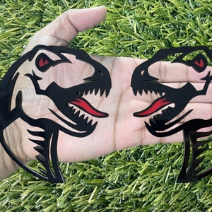 Velociraptor  Emblem Badges Red Eye Raptor