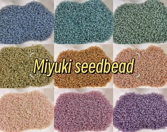 Miyuki 11/0 8/0 2mm 3mm Japanese Miyuki Glass Seed Beads | Semi Opaque | Miyuki Round Seedbeads | Japanese Seedbeads | Jade Seedbeads