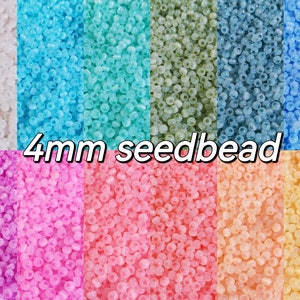 4mm Cateye Beads, CatEye Beads | 20 Grams Milky CatEye 13 Colors Seed Beads for DIY Jewelry Craft Making | 4mm (6/0) Beads in tube OR bag