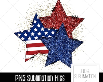 Patriotic Stars Sublimation PNG, American Flag Stars Shirt PNG, 4th of July Sublimation Design, Red White Blue Sublimation, Instant Download