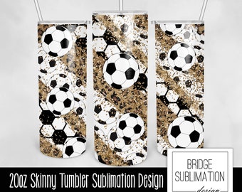 Fußball Becher PNG, Fußball Mama, Sport 20 Unzen Skinny Becher Design Vorlage, Fußball Sublimation Wrap, digitaler Download, kommerzielle Nutzung