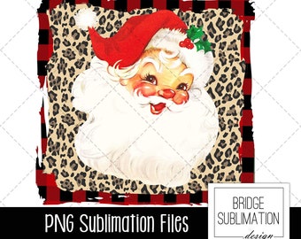 Vintage Santa Christmas PNG, Vintage Christmas Sublimation Design, Santa Christmas PNG Sublimation Design, Download, Commercial Use