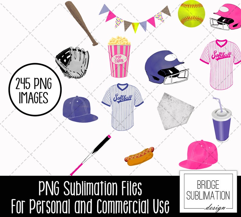 Softball Doodle Alphabet Bundle, Softball PNG Letters, Numbers ...