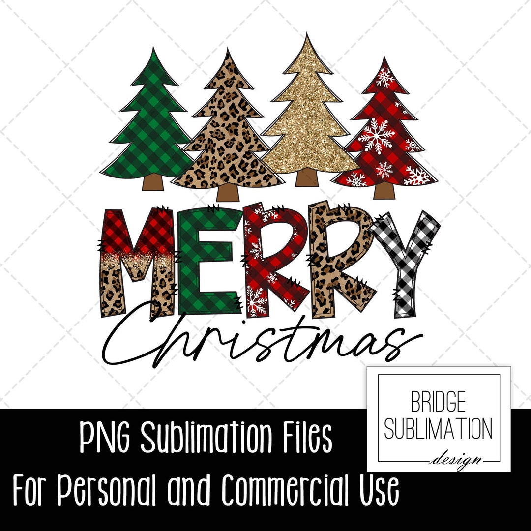 Merry Christmas PNG Christmas Sublimation Design (Instant Download) - Etsy