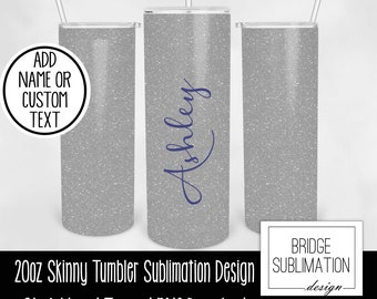Gray Glitter  Tumbler Wrap,  20oz Skinny Tumbler Sublimation Design Template, Gray Glitter Design PNG, Tumbler Wrap, Commercial Use