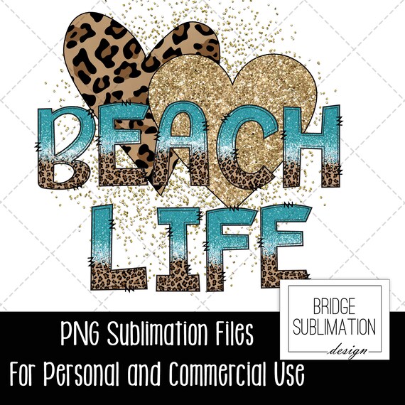 Beach Life Summer Sublimation PNG, Beach Life Summer T Shirt PNG, Summer Sublimation Design PNG,  Waves Beach Sublimation, Commercial Use