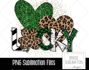 St Patrick's Day PNG, St Patrick's Sublimation Design, Lucky Sublimation Design PNG, Leopard Print Lucky PNG, St Patricks, Commercieel gebruik