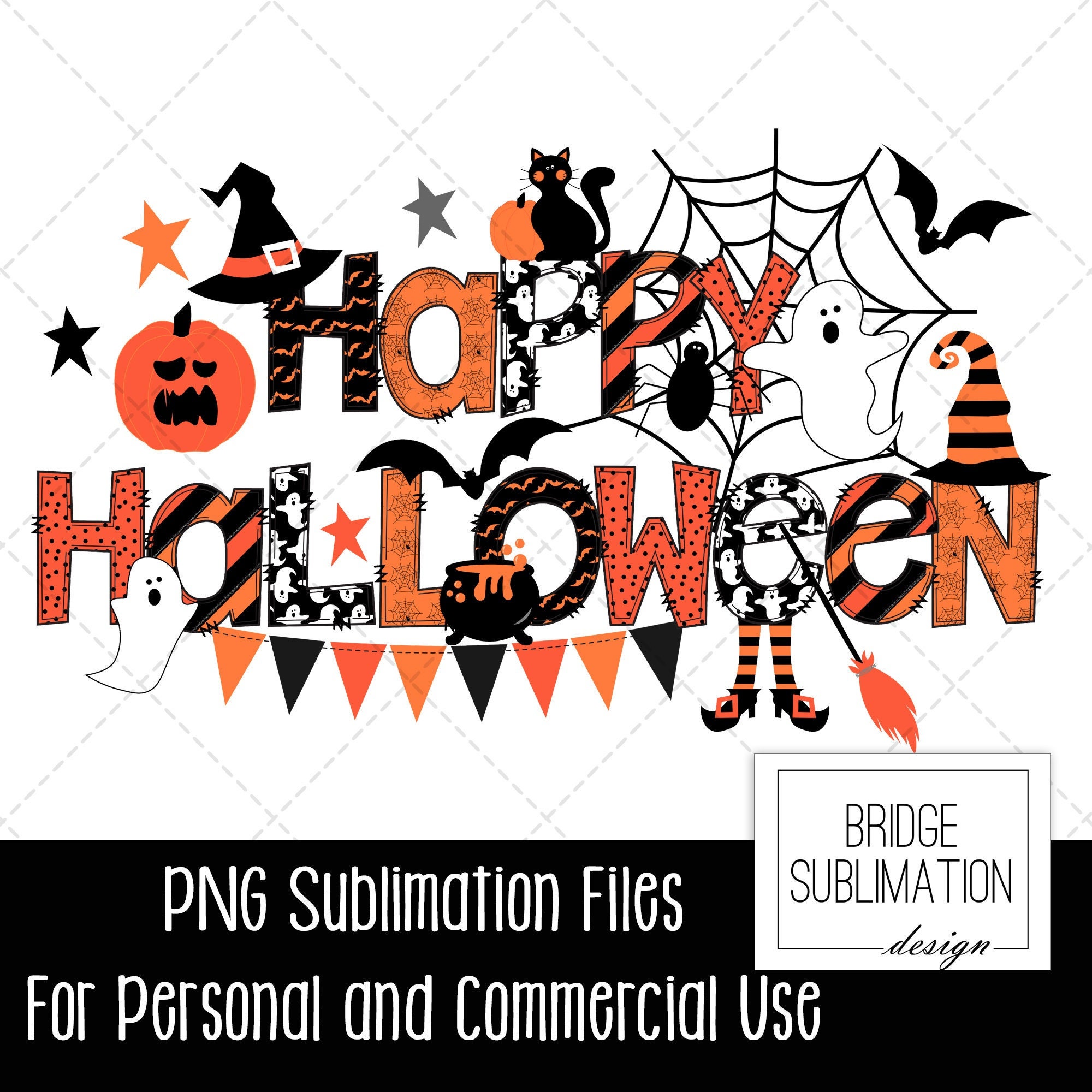 Halloween Sublimation PNG Halloween T Shirt PNG Happy - Etsy