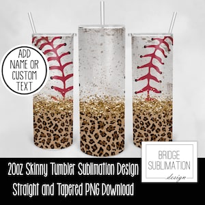 Baseball Sublimation Wrap, Baseball Mom, Sports 20oz Skinny Tumbler Design Template,  Digital Download PNG Instant Download, Commercial