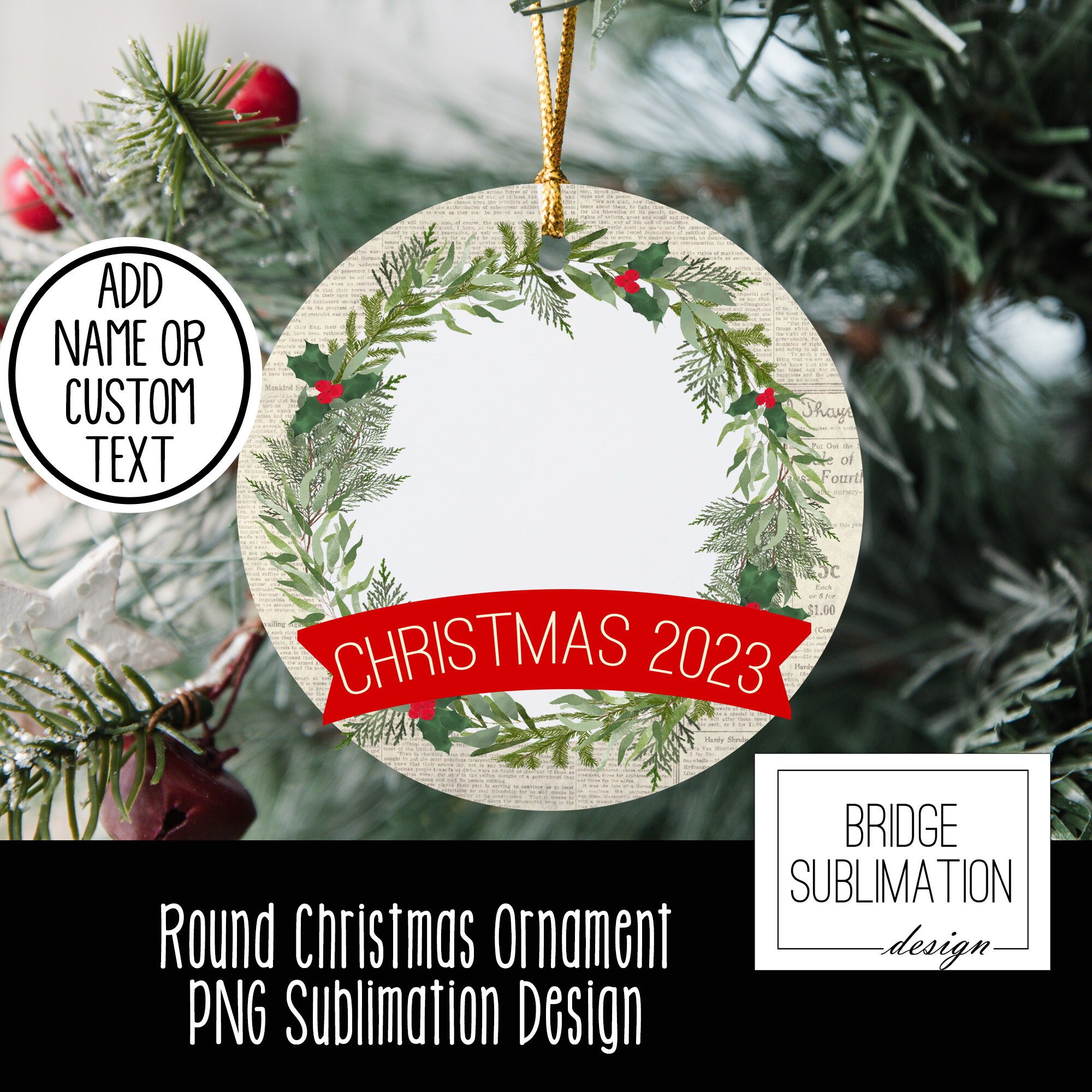 Ornament Sublimation Blanks Ceramic Christmas Ornament Blanks 