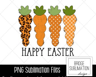 Páscoa PNG, Design de Sublimação de Cenoura de Páscoa, Design de Cenoura de Páscoa Feliz PNG, Cenouras Estampadas, Feliz Páscoa PNG, Download, Uso Comercial