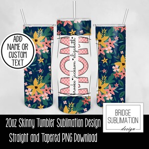 Kwiat 20oz Skinny Tumbler Sublimacja Szablon Projektu, Mama Projekt, Dzień Matki Cyfrowe Pobieranie PNG Natychmiastowe Pobieranie, Komercyjne