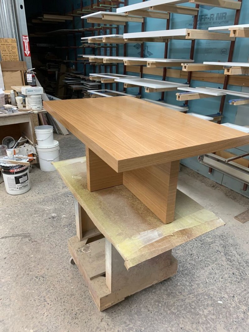 White oak coffee table Etsy