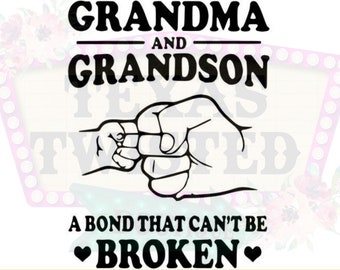 Grandma and Grandson Sublimation Transfer