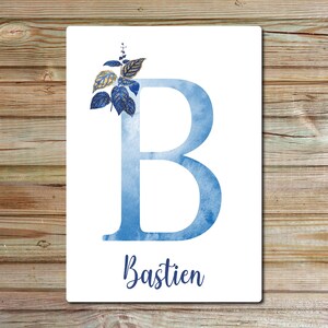 Affiche enfant décoration chambre enfant lettres