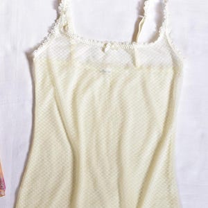 Vintage Y2K fairycore coquette whimsy gothic milkmaid cami tops - size S-M
