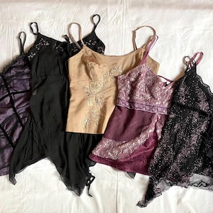 Top canotta vintage Y2K fairycore coquette gotico stravagante da lattaia - taglie S-M