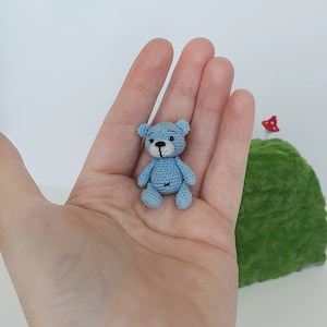 Tiny doll Pocket doll Crochet miniature toy mini bear