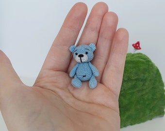 Tiny doll Pocket doll Crochet miniature toy mini bear