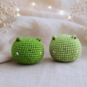 Hacky Sack, gehaakte kikker, stressbal kleine kikker (4,5 cm/1,8"), mini-zitzak