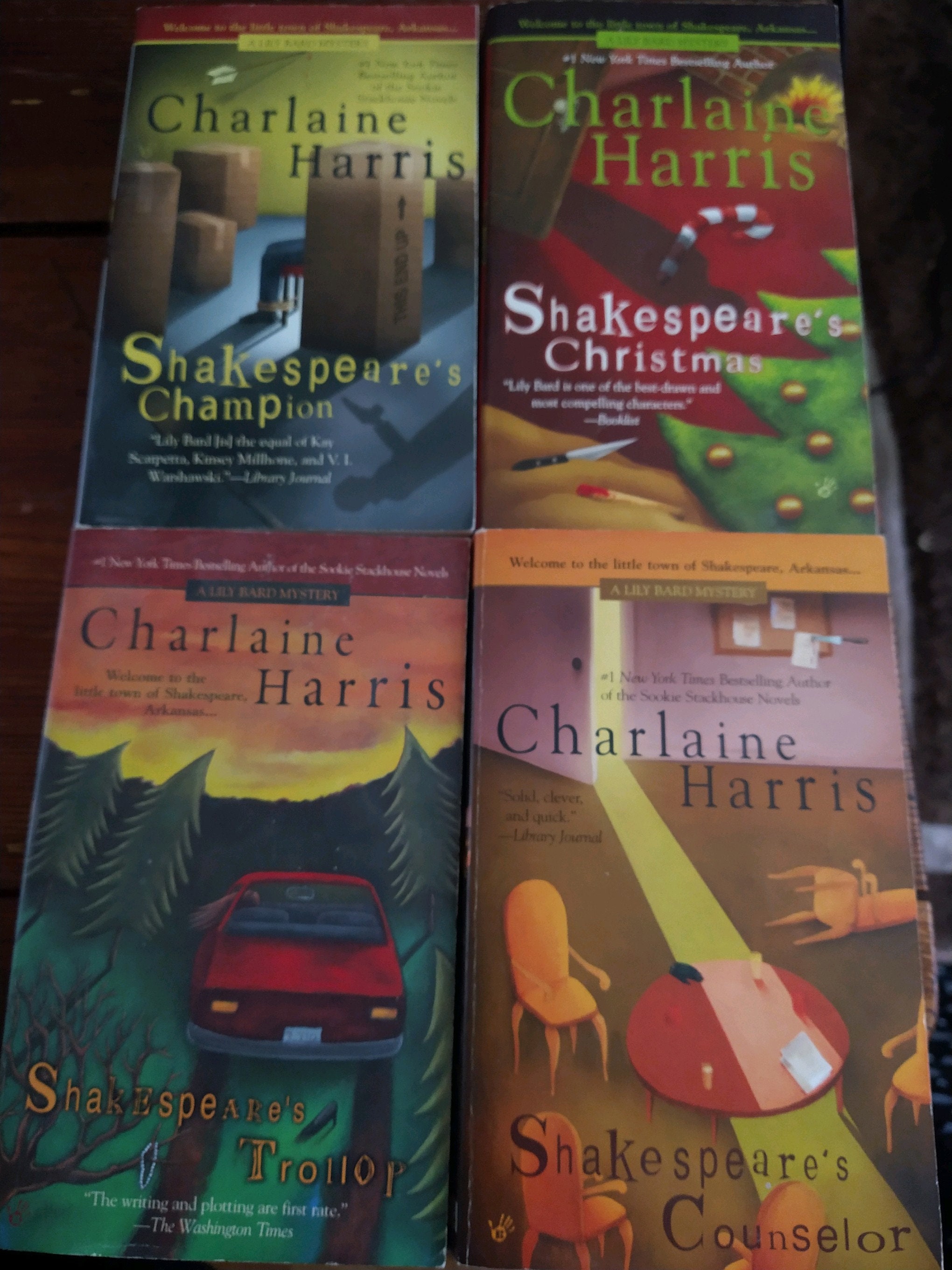 Set of 4 Used Charlaine Harris paperback books | Etsy