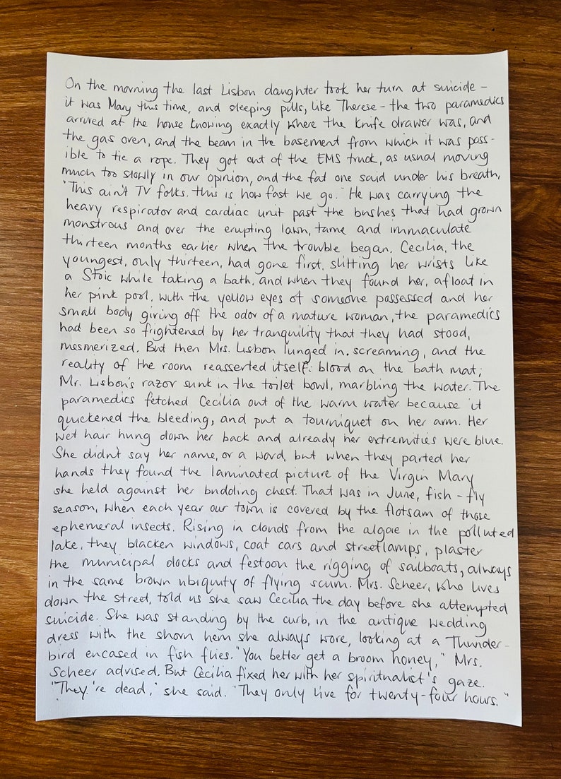 Custom Handwriting Service, Valentine's Day, Handwritten Gift, for Her ...