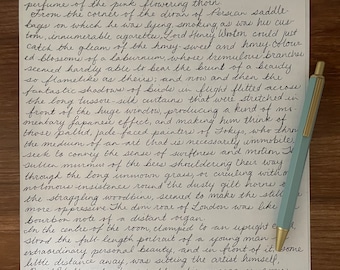 Servicio de escritura a mano personalizado, Para nuestra hija en el día de su boda, Compromiso, Recuerdo, En el nacimiento de su hijo, Carta a mi hijo