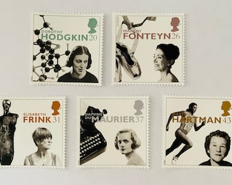 5 unused postage stamps Five American Choreographers: Agnes De Mille  37 cent stamps  face value 1.85