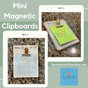 Custom Engraved Mini Magnetic Clipboards