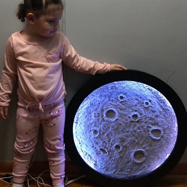 3D Moon Creation/ light up moon 13inch