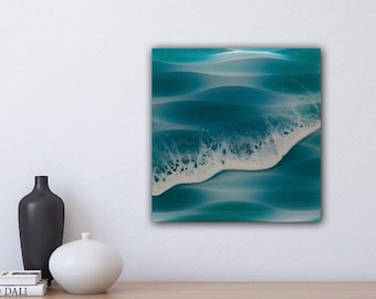 Resin Beach Wall Art glow in the dark one of a kind.