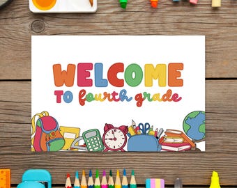 "Willkommen in der vierten Klasse"